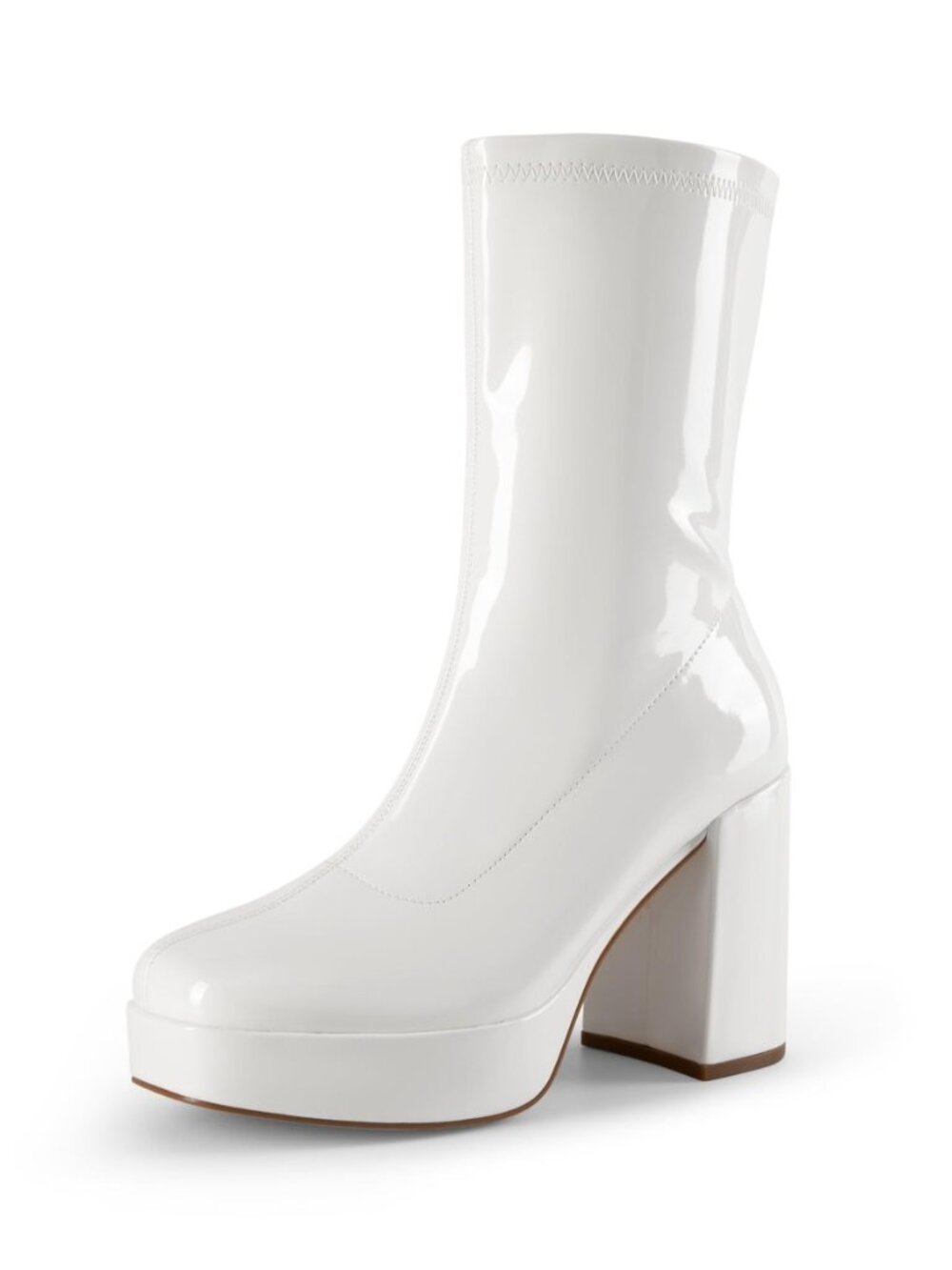 Women's Mid Calf Gogo Platform Boots